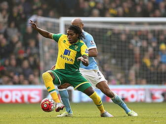 Norwich striker Dieumerci Mbok...